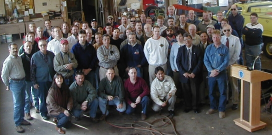 Group Photo, Heat Straightening Demo, MA - Click on photo to view larger version