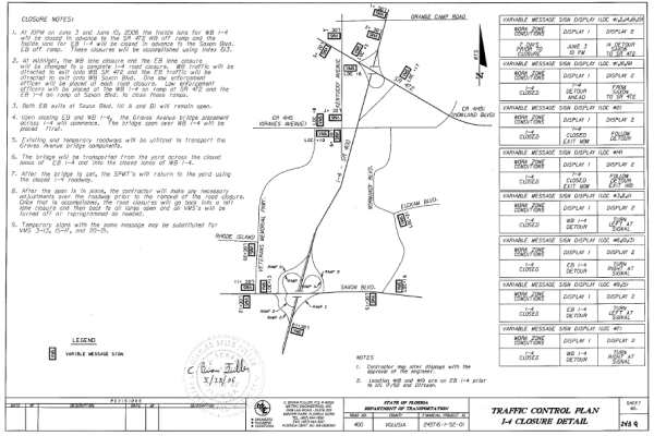 Traffic Control Plan - I-4 Closure Detail.