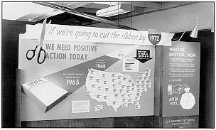 Photo: BPR exhibit used to promote completion of the Interstate System.
