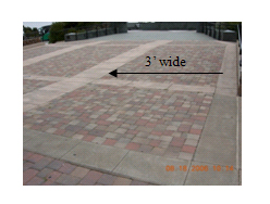 Photo Depicting: 35" of vibration free zone of smoothing paving