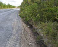 paper mill boiler ash applied to unpaved road