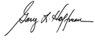 Signature: Gary L. Hoffman