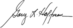 Gary L Hoffman Signature