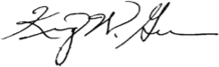 King W. Gee Signature