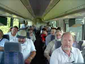 Group tour on bus