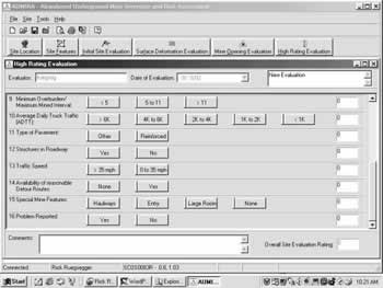 AUMRA Software Screen shot: High Rating Evaluation bottom