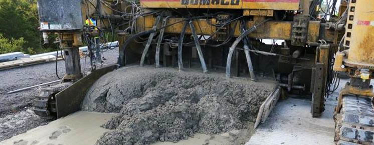 Pouring concrete