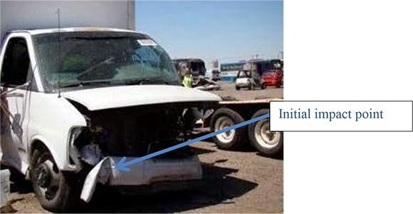 Photo 58 shows vehicle damage case #5A009