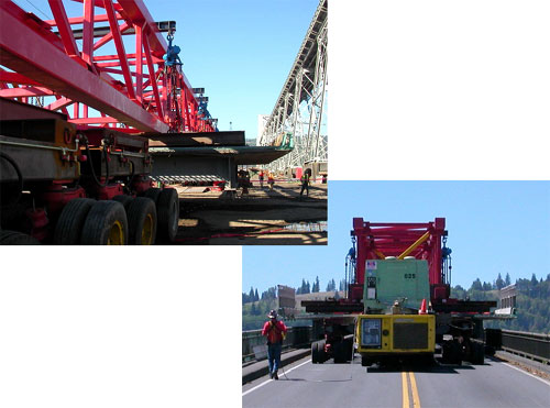 Lewis and Clark Bridge over Columbia River, Washington/Oregon precast panesl