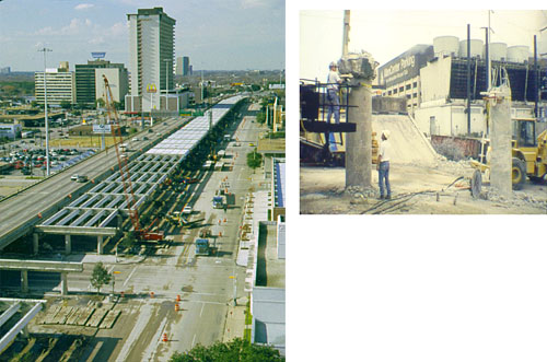 IH45 / Pierce Elevated, Texas construction