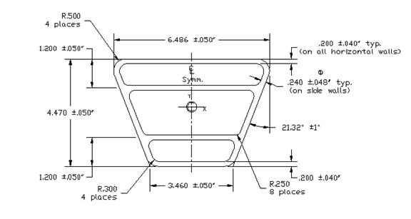 Diagram. Pultruded combination tube.