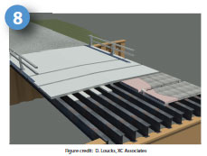 In 2012, the deck will be used to replace steel grating on a 40’ long bridge in Bolivar, Allegany County, NY to demonstrate that the deck and associated details are ready for use on moveable bridges.