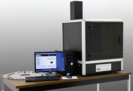 AIMS2 is an integrated hardware/software system that automates the process of measuring the particle angularity, form, and surface texture. The AIMS2 image-based analysis removes operator influence from the characterization while improving productivity and precision.