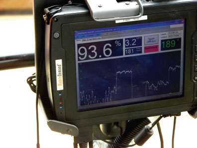 IACA monitor closeup