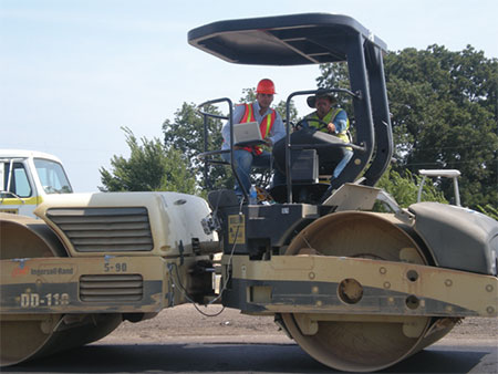 The IACA estimates the density of asphalt.