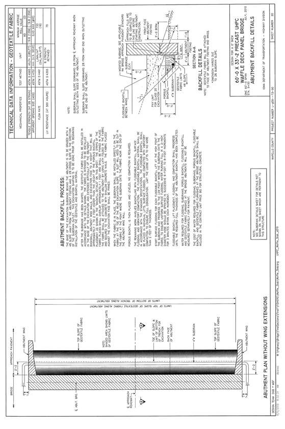 Figure 49. Diagram. Bridge plans, page 20