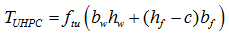 Figure 38. Equation. UHPC tension force.