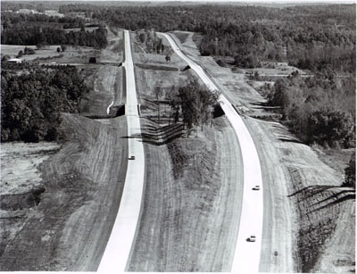 Georgia- Views of Interstate 85 in northeast Georgia, one of six routes cited for imaginative excellence in design and construction in PARADE magazine's 1965 Scenic Highway Contest.