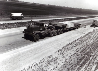 AASHO Road Test - Illinois - (K-I) HETAG Heavy Duty Tank Transporter used in the special conducted after completion of regular test traffic.