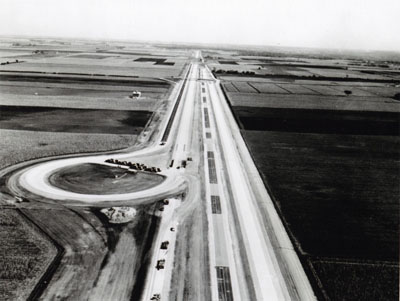 AASHO Road Test - Illinois - Aerial view of AASHO Road Test.
