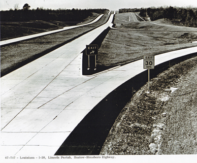 Louisiana - Lincoln Parish, I-20, Rustow-Simsboro Highway.