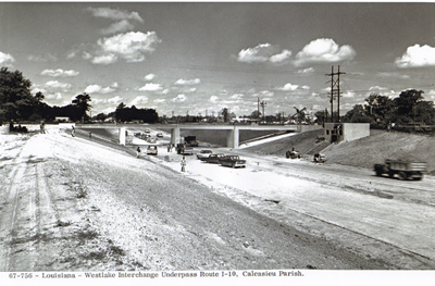 Louisiana - Westlake interchange underpass Route I-10, Calcasieu Parish.