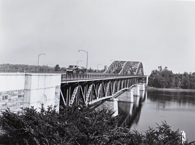Massachusetts - Merrick River Bridge on Interstate 95 North of Boston.