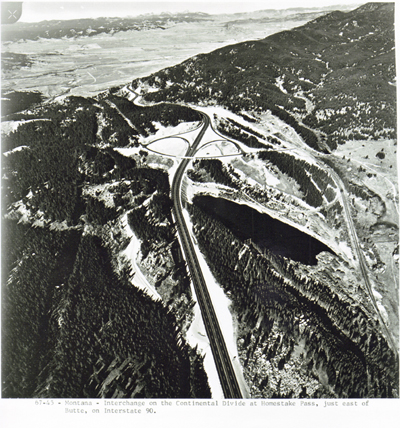 Montana - Interchange on the Continental Divide at Homestake Pass just east of Butte on I-90.
