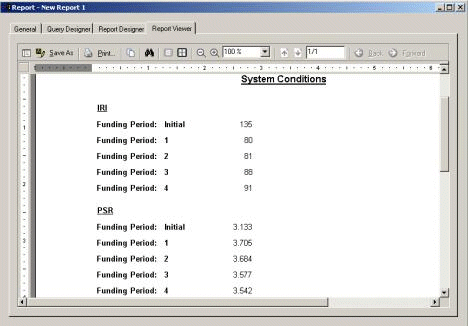 HERS-ST Screen Shot: Report viewer tab.