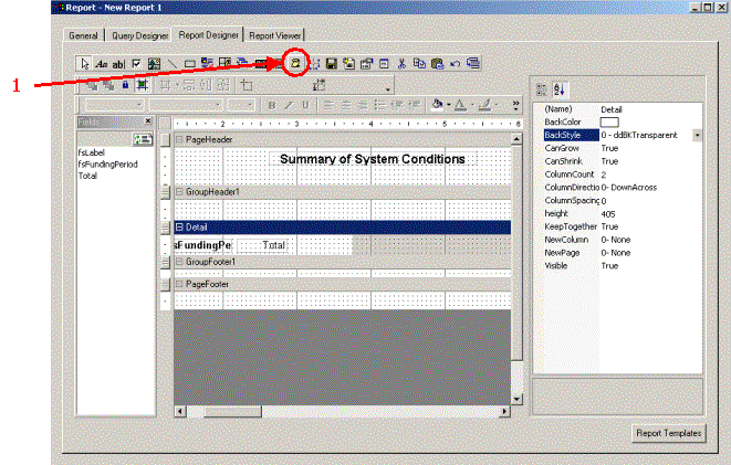 HERS-ST Screen Shot: Report designer tab - showing how to view BASIC script.