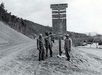As a morale booster the men made a mileage sign post listing their hometowns, mostly in southern states, and the distance from home.  Jacksonville, Florida, for instance, was listed as 5,206 miles.