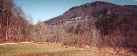 View of Cumberland Gap from the east.