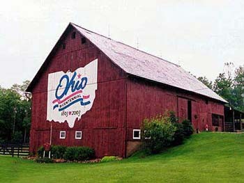 Painted barn in Knox County.