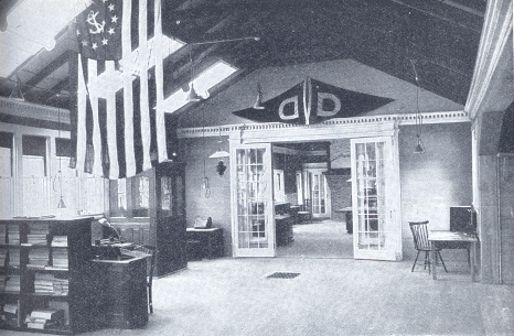 South Yarmouth 'Workshop' of the  National Highways Association.  Part of the General Offices, looking into the Office of the President.