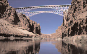 Navajo Bridge; US 89-A crossing the Colorado River at Marble Canyon, Coconino County