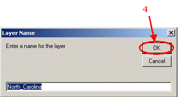 HERS-ST Screen Shot: Layer Name Window.