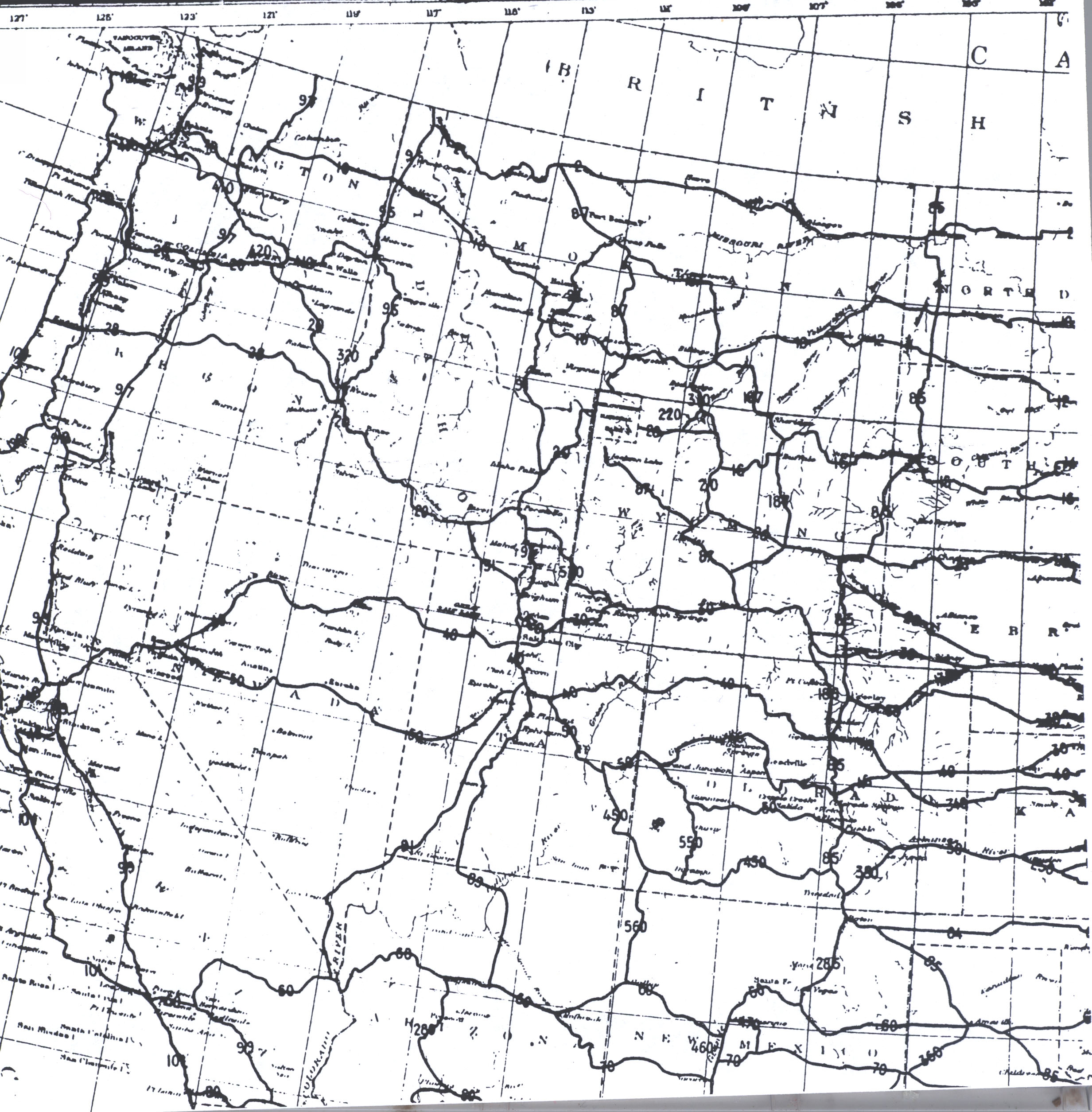 Us Map Road