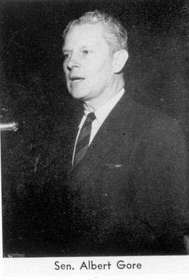 Senator Albert Gore, Sr., D-Tn., Chairman, Subcommittee on Roads, United States Senate