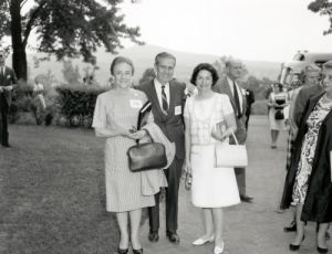 Mrs. Callie Maude Whitton joined her husband Rex and Lady Bird Johnson (right) on the Landscapes and Landmarks Tour of I-95 in Virginia.  Lady Bird enjoyed Mrs. Whitton's cookies.