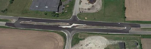 Photo of Indiana's J-turn intersection in Morocco