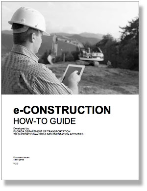 Florida's Department of Transportation e-Construction publication