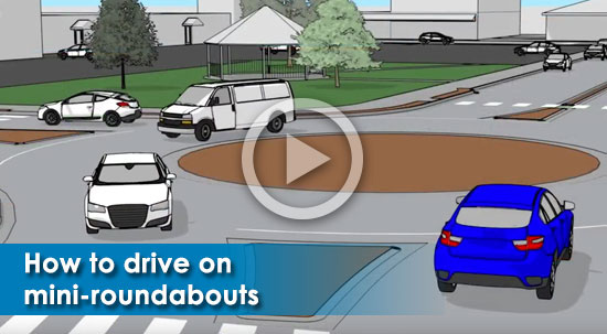 Video: How to drive on mini-roundabouts