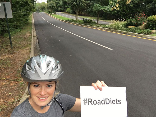 Road Diet campaign selfie image