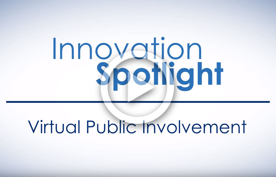 screenshot of Innovation Spotlight video on virtual public involvement