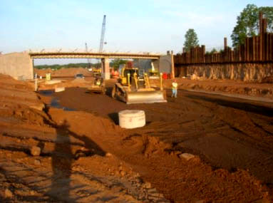 The Minnesota Highways for LIFE project  included construction of a pedestrian bridge over TH 36 to enhance safety.
