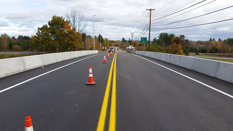 Photo of the finished deck on the Western Avenue Bridge project.