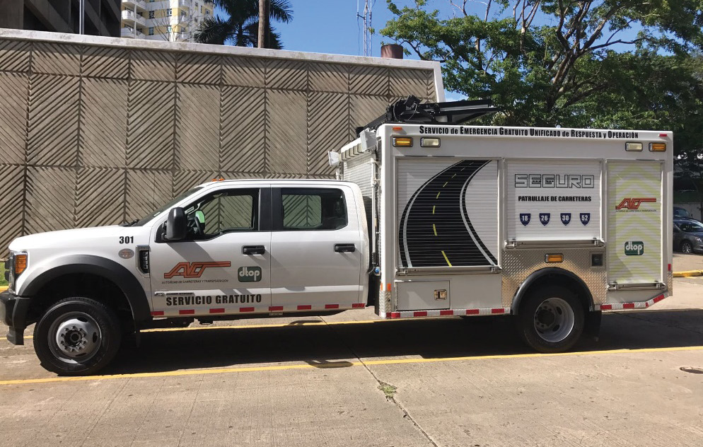 Emergency response vehicle in Puerto Rico