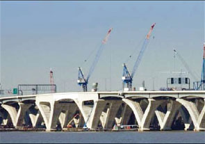 The Woodrow Wilson Bridge is a major project in the Washington, DC metropolitan area.