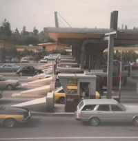 Cars at tolling station
