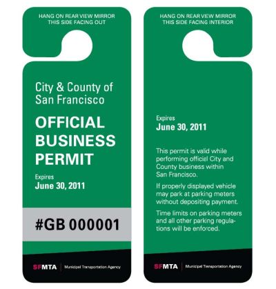 Business parking permits